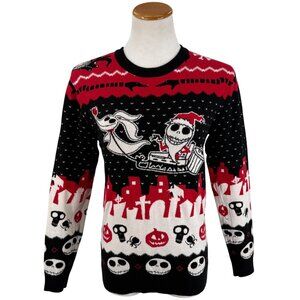 Disney Tim Burtons The Nightmare Before Christmas Sweater XS